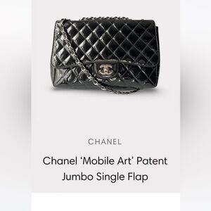Chanel Patent Leather Jumbo Single Flap
